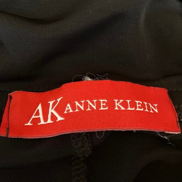 AK Anne Klein Black High Waisted Pull On Wide Leg Yoga Leggings Pants Size S - Picture 4 of 5